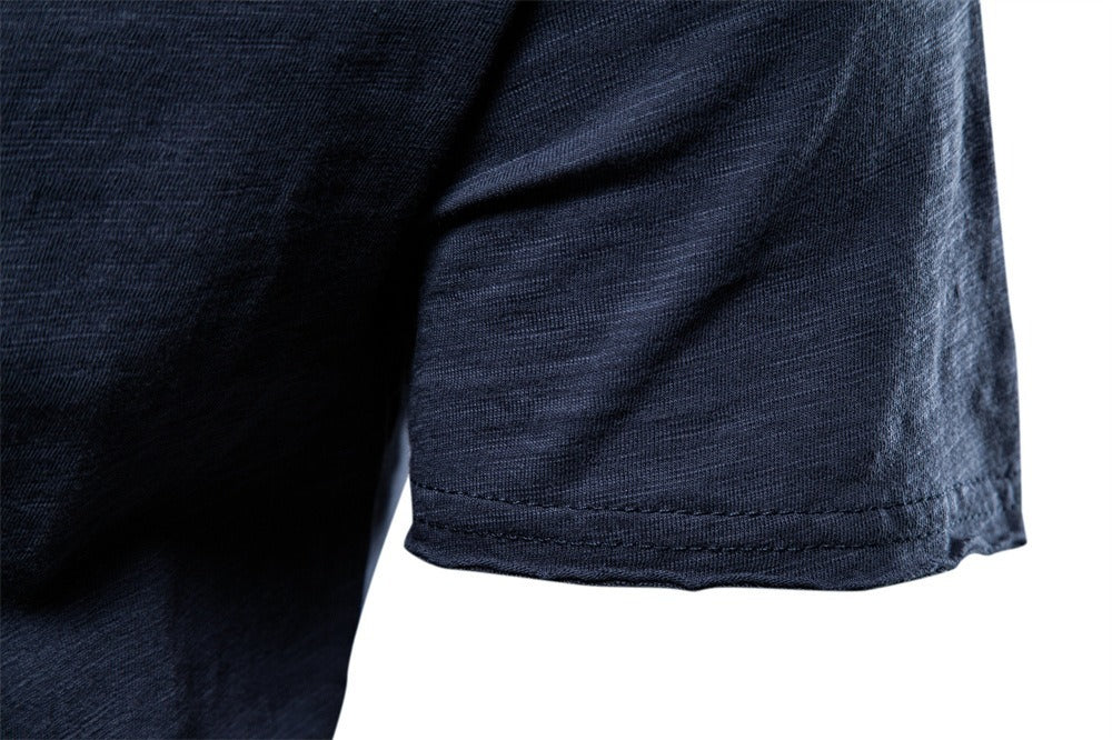 Men’s Bamboo Cotton V-Neck Short Sleeve T-Shirt