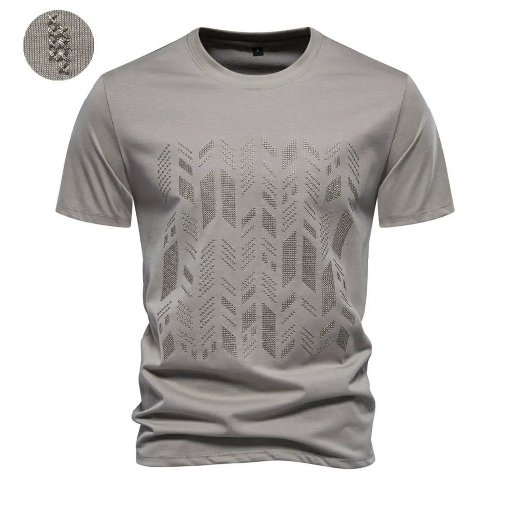 Men’s Embroidered Slim Fit Cotton T-Shirt