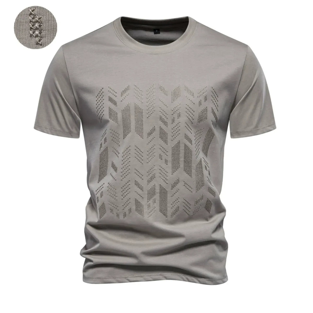 Men’s Embroidered Slim Fit Cotton T-Shirt