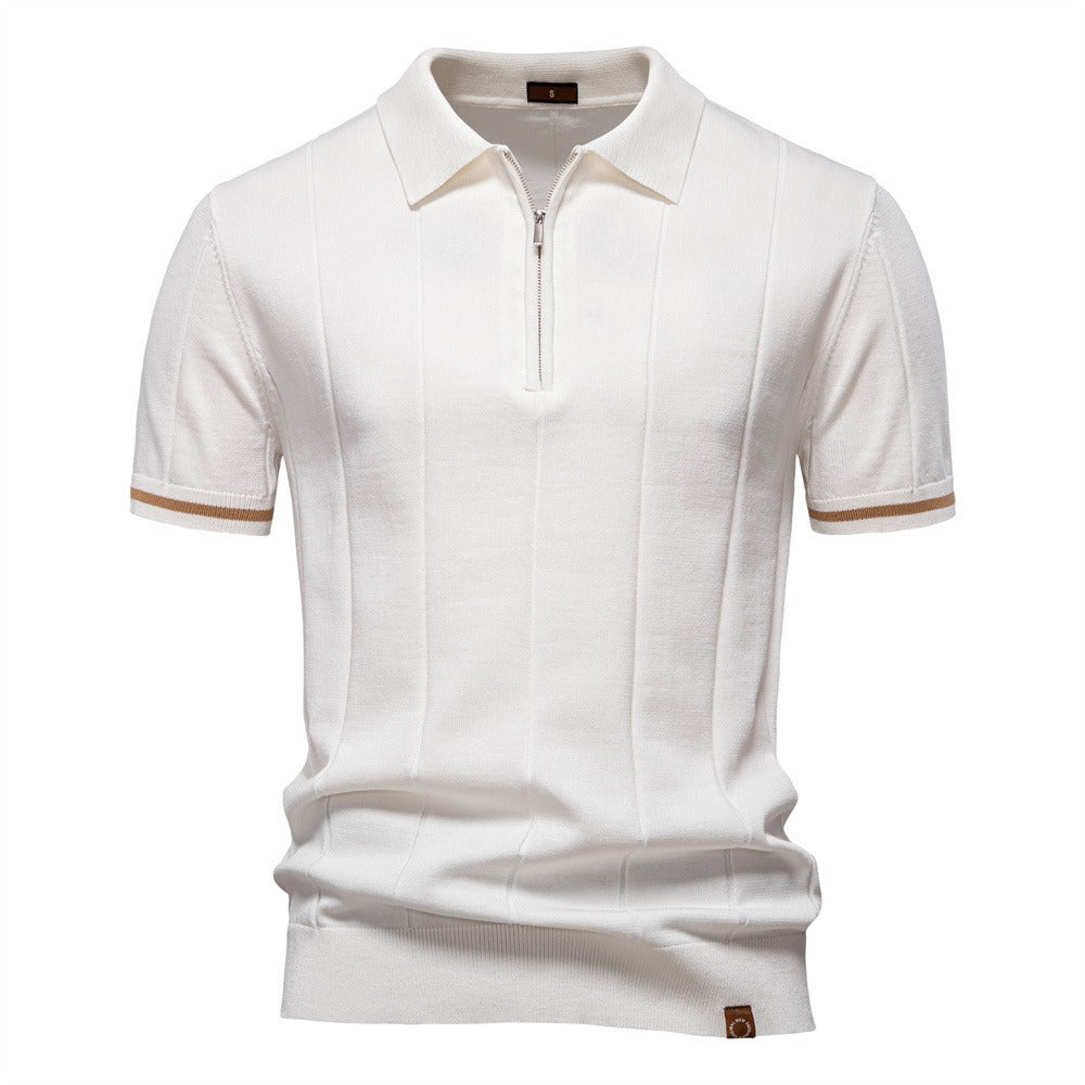 Men’s Short Sleeve Knit Polo Shirt
