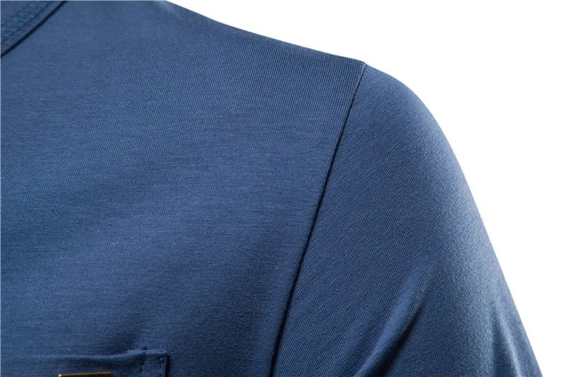 Men’s Casual Slim Fit Cotton Pocket T-Shirt
